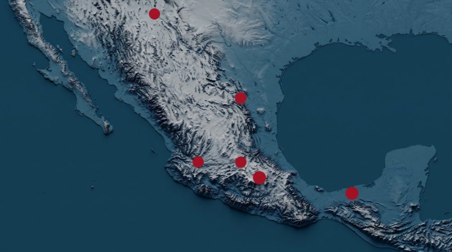 Mapa de presencia de ANDEI en México con ubicaciones de empresas asociadas